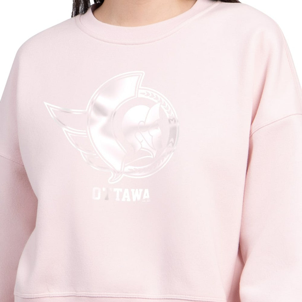 Ottawa Senators Starter Women's Boxy Cropped Sweatshirt On Sale