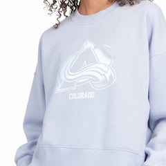 Colorado Avalanche Starter Women's Boxy Cropped Sweatshirt Outlet