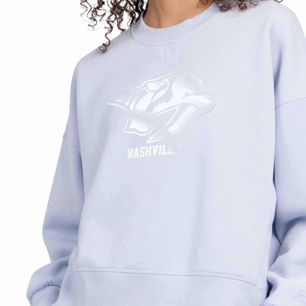 Nashville Predators Starter Women's Boxy Cropped Sweatshirt Online
