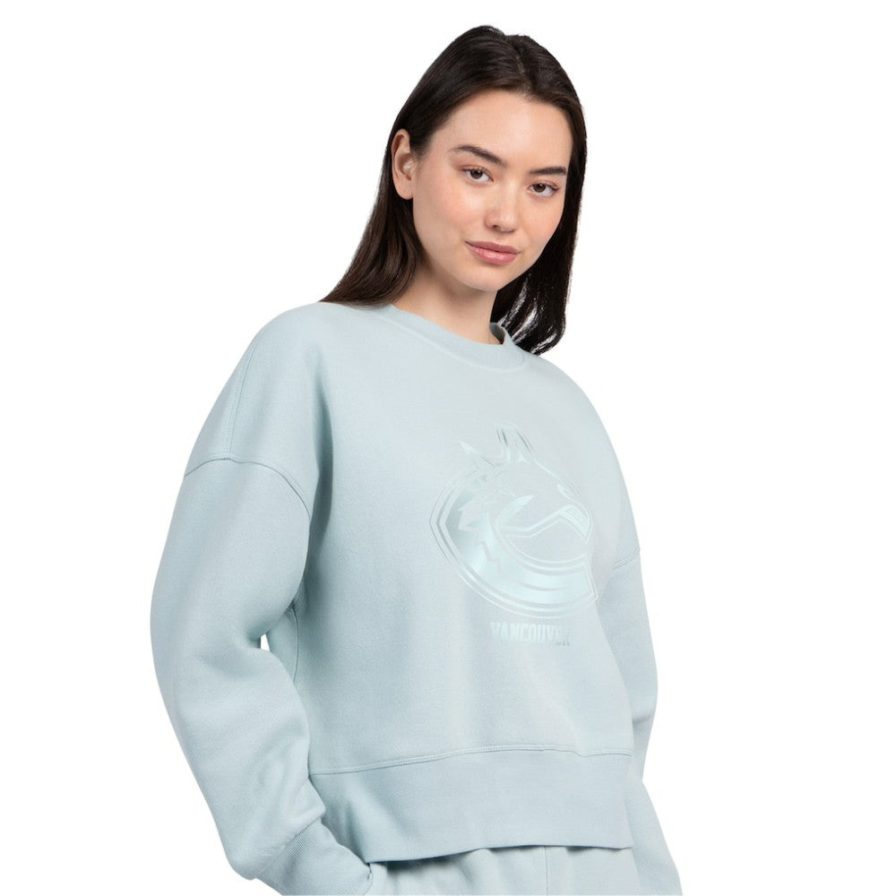 Vancouver Canucks Starter Women's Boxy Cropped Sweatshirt Outlet