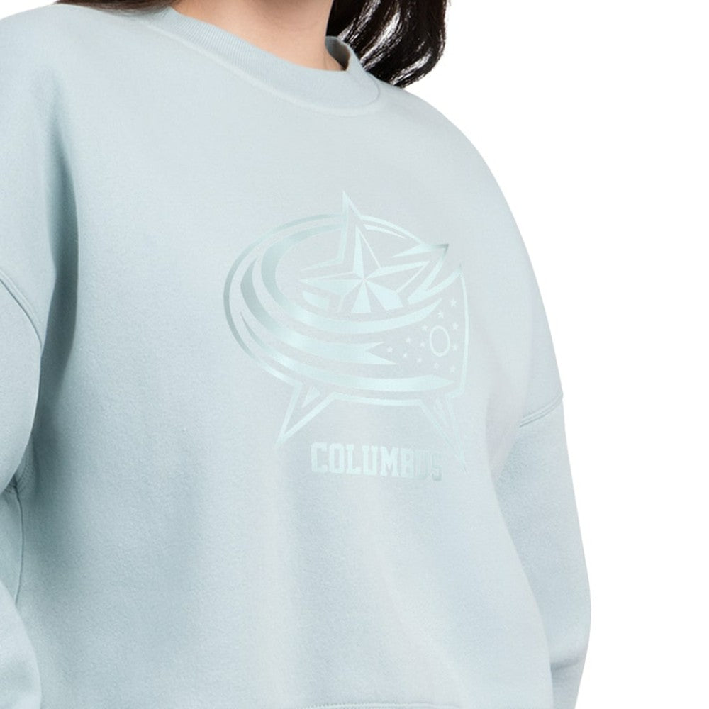 Columbus Blue Jackets Starter Women's Boxy Cropped Sweatshirt Discount