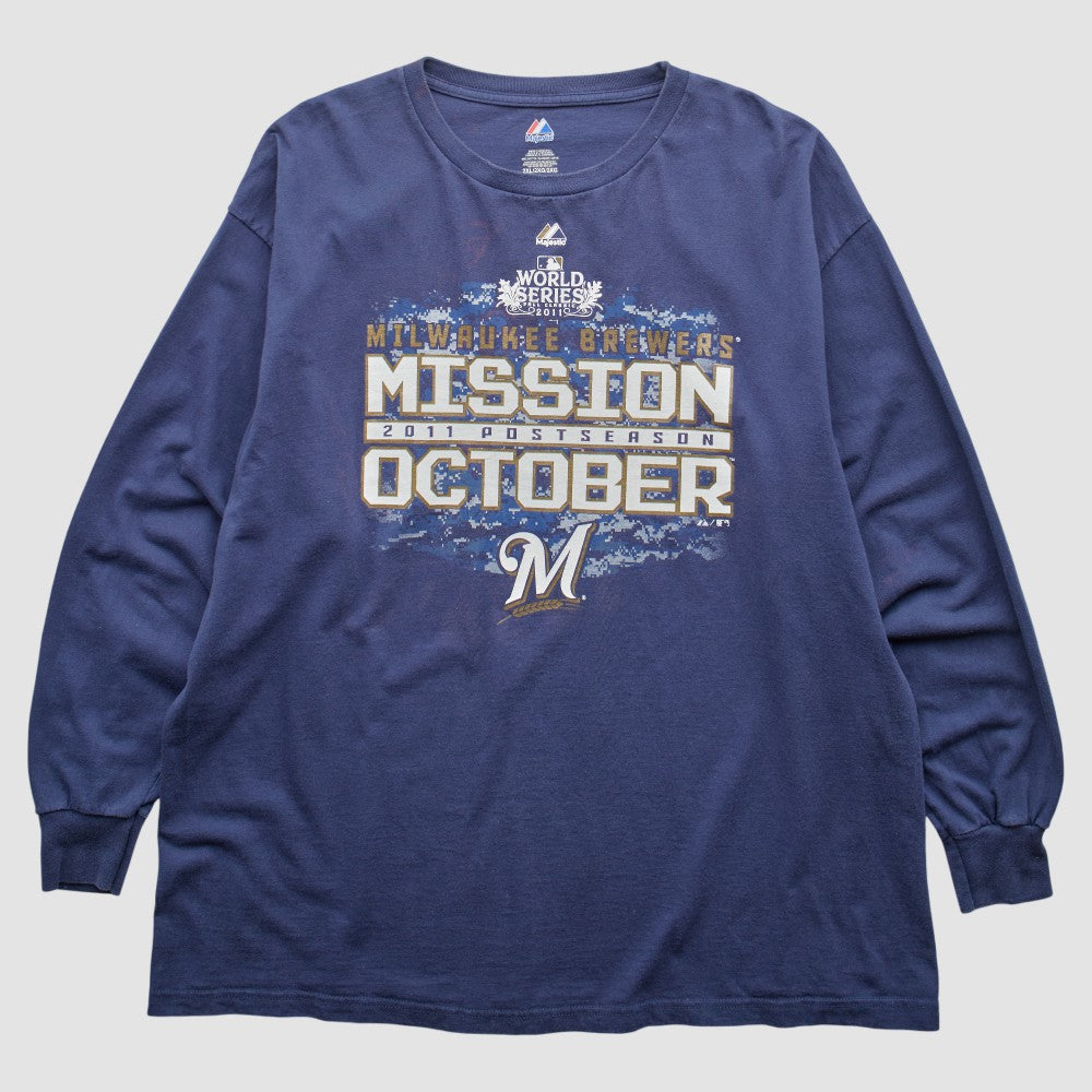 Milwaukee Brewers Majestic 2011 Long Sleeve T-Shirt | MLB US