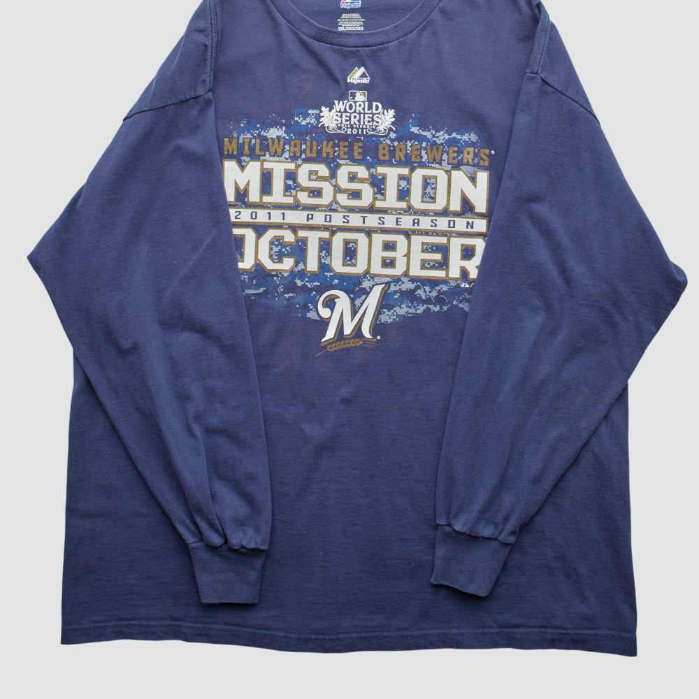 Milwaukee Brewers Majestic 2011 Long Sleeve T-Shirt | MLB US