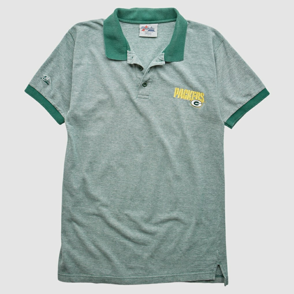 Green Bay Packers Fanatics Majestic 90s Polo