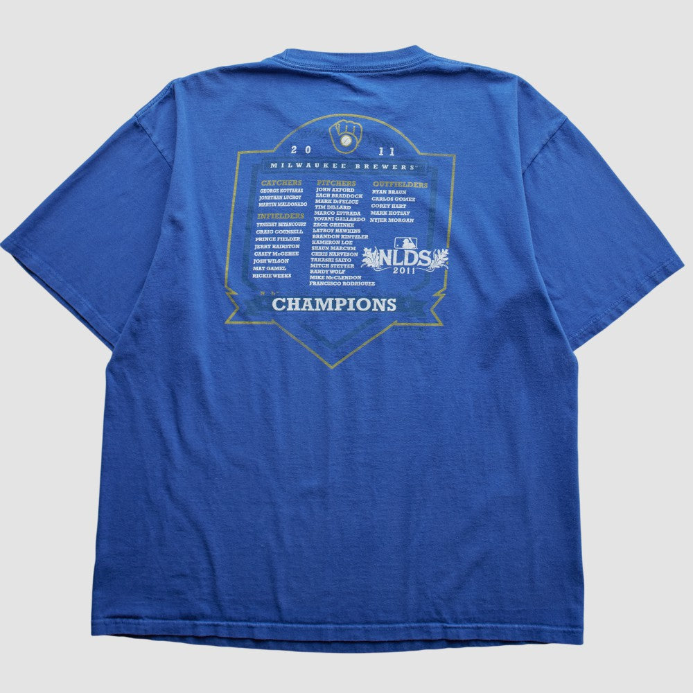 Milwaukee Brewers Majestic 2011 T-Shirt | MLB New