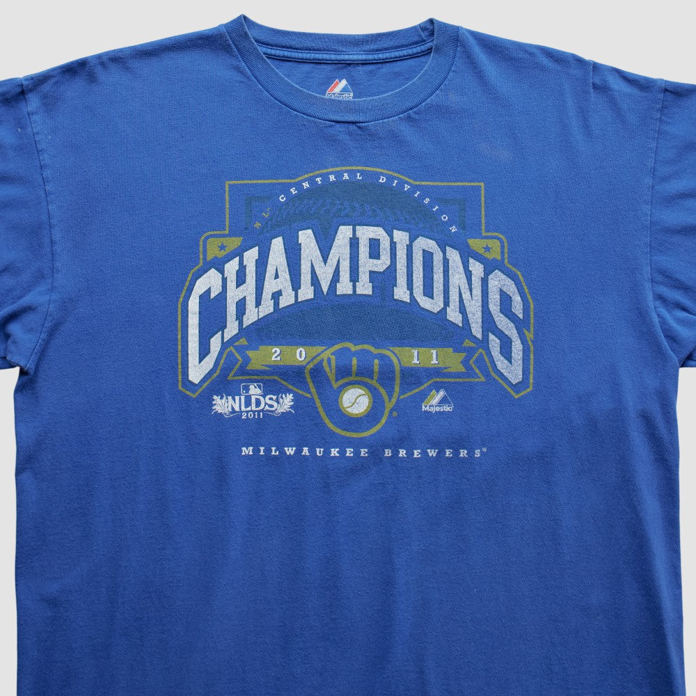 Milwaukee Brewers Majestic 2011 T-Shirt | MLB New