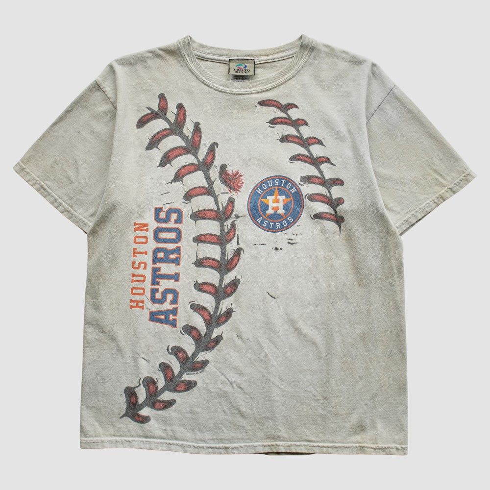 Houston Astros Liquid Blue 2000s T-Shirt | MLB Shop
