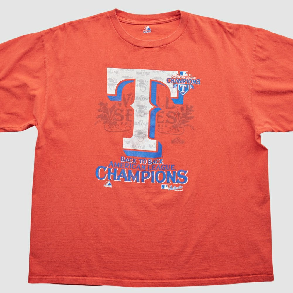 Texas Rangers Majestic 2011 T-Shirt | MLB Outlet