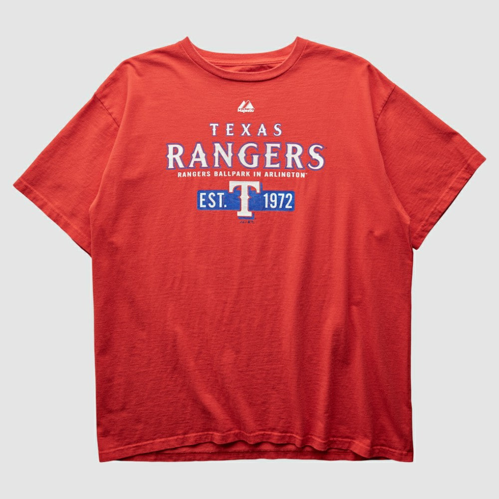 Texas Rangers Majestic 2000s T-Shirt | MLB For sale