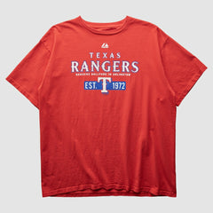Texas Rangers Majestic 2000s T-Shirt | MLB For sale