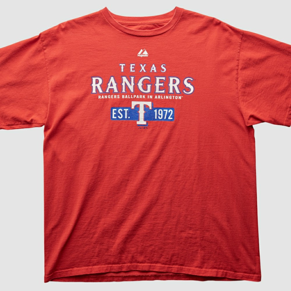 Texas Rangers Majestic 2000s T-Shirt | MLB For sale