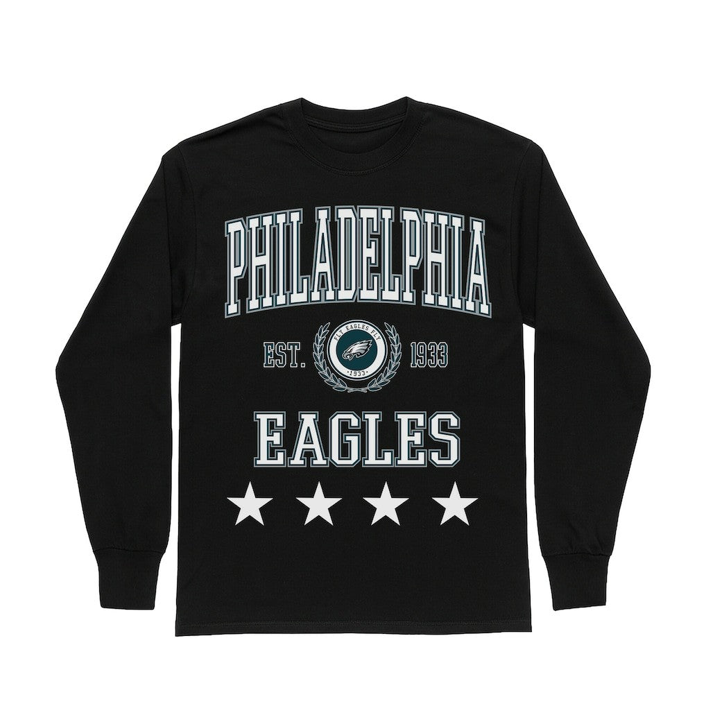 Philadelphia Eagles  Gameday Couture Women's Oversized Everyday Star Long Sleeve T-Shirt