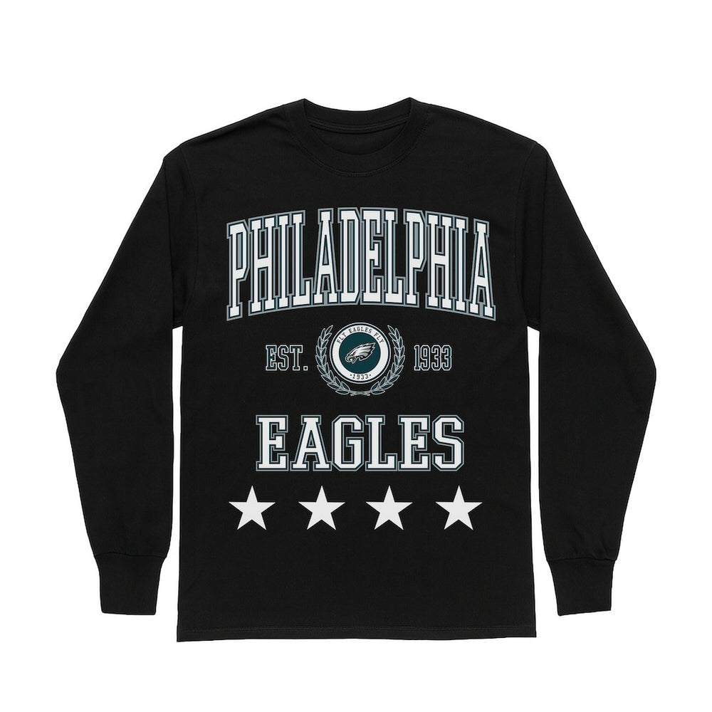 Philadelphia Eagles  Gameday Couture Women's Oversized Everyday Star Long Sleeve T-Shirt