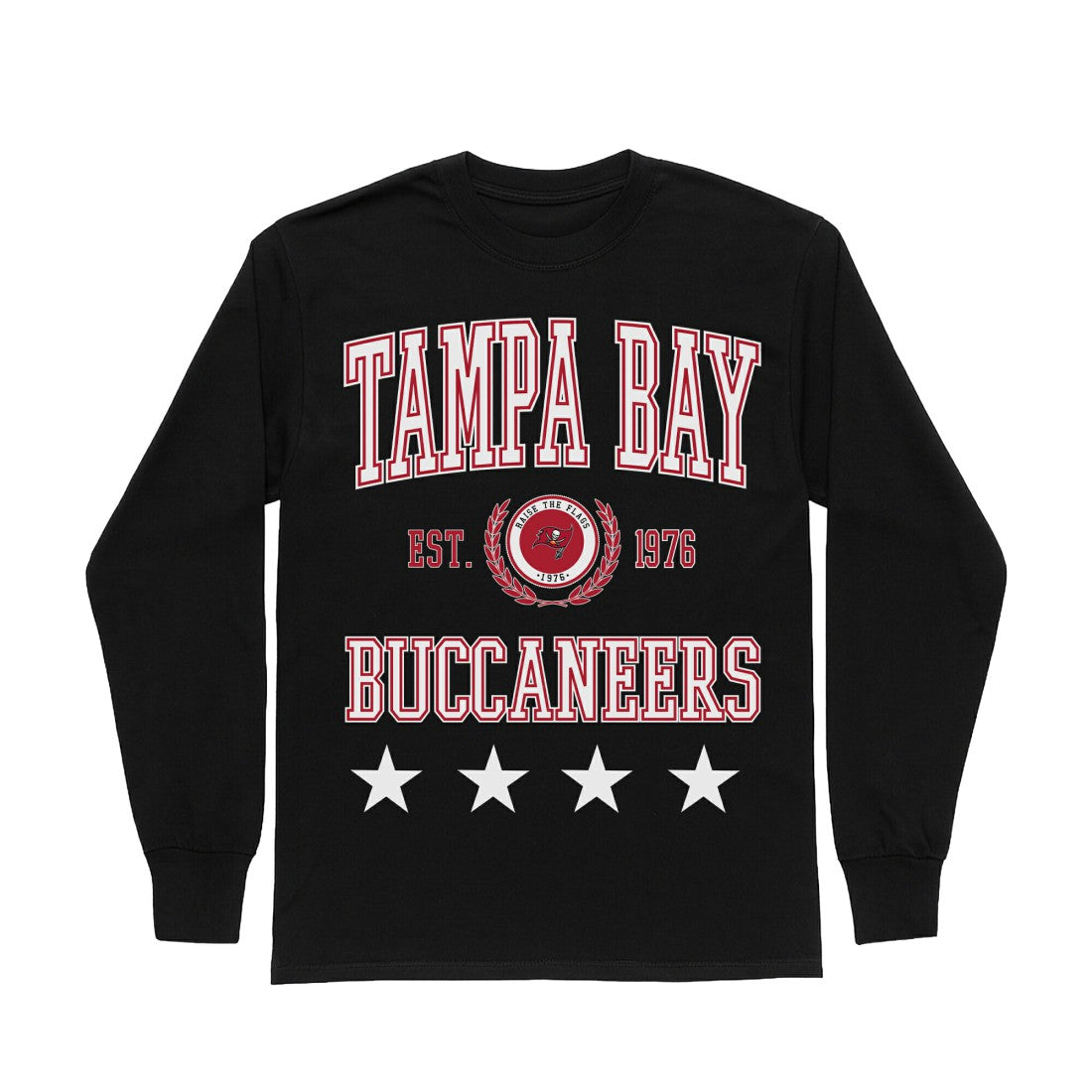 Tampa Bay Buccaneers  Gameday Couture Women's Oversized Everyday Star Long Sleeve T-Shirt