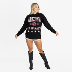 Arizona Cardinals  Gameday Couture Women's Oversized Everyday Star Long Sleeve T-Shirt