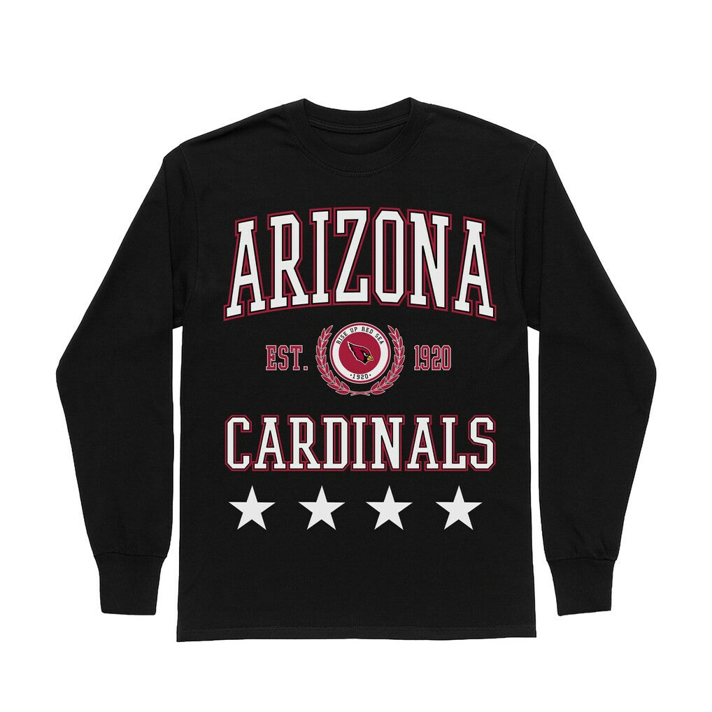 Arizona Cardinals  Gameday Couture Women's Oversized Everyday Star Long Sleeve T-Shirt