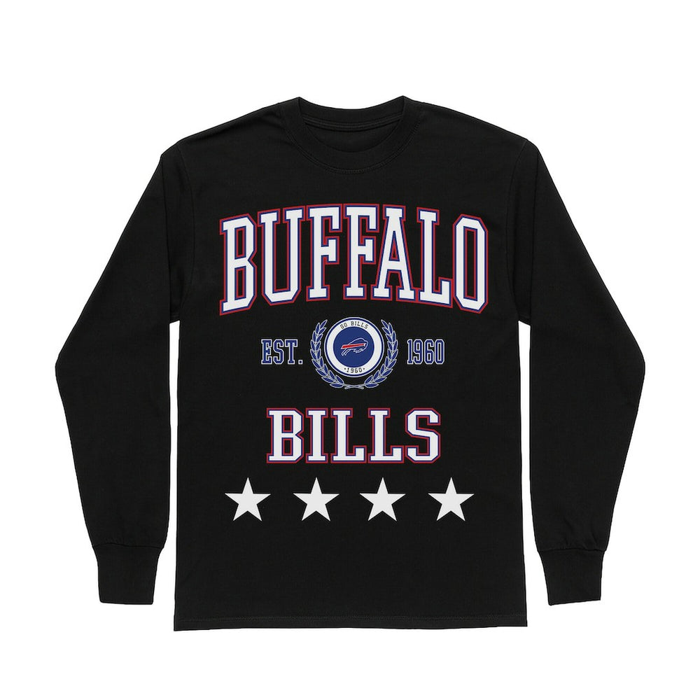 Buffalo Bills  Gameday Couture Women's Oversized Everyday Star Long Sleeve T-Shirt