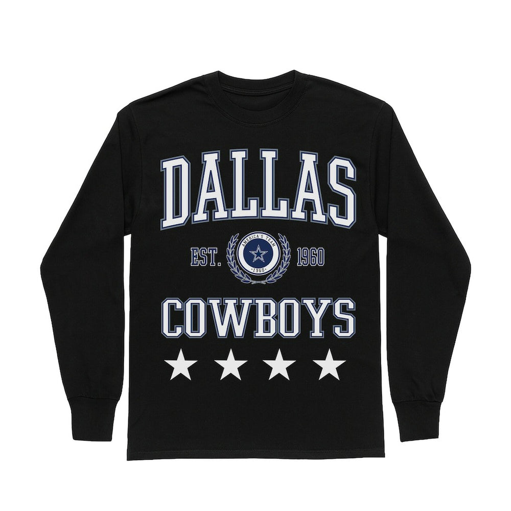 Dallas Cowboys  Gameday Couture Women's Oversized Everyday Star Long Sleeve T-Shirt
