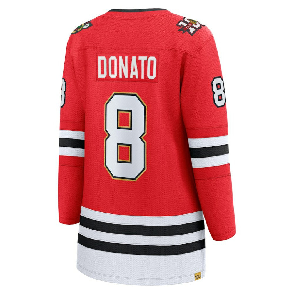 Ryan Donato Chicago Blackhawks Fanatics Women's Centennial Breakaway Player Jersey Outlet