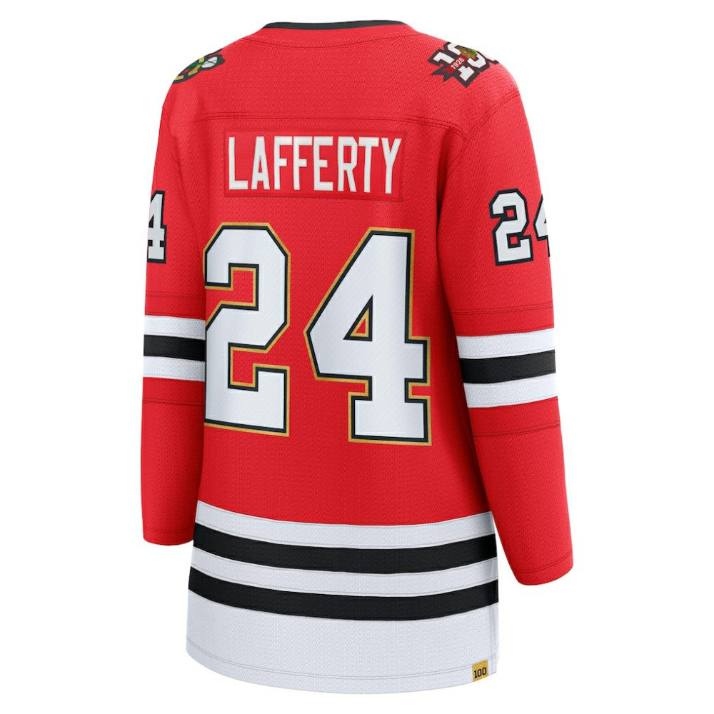 Sam Lafferty Chicago Blackhawks Fanatics Women's Centennial Breakaway Player Jersey Online