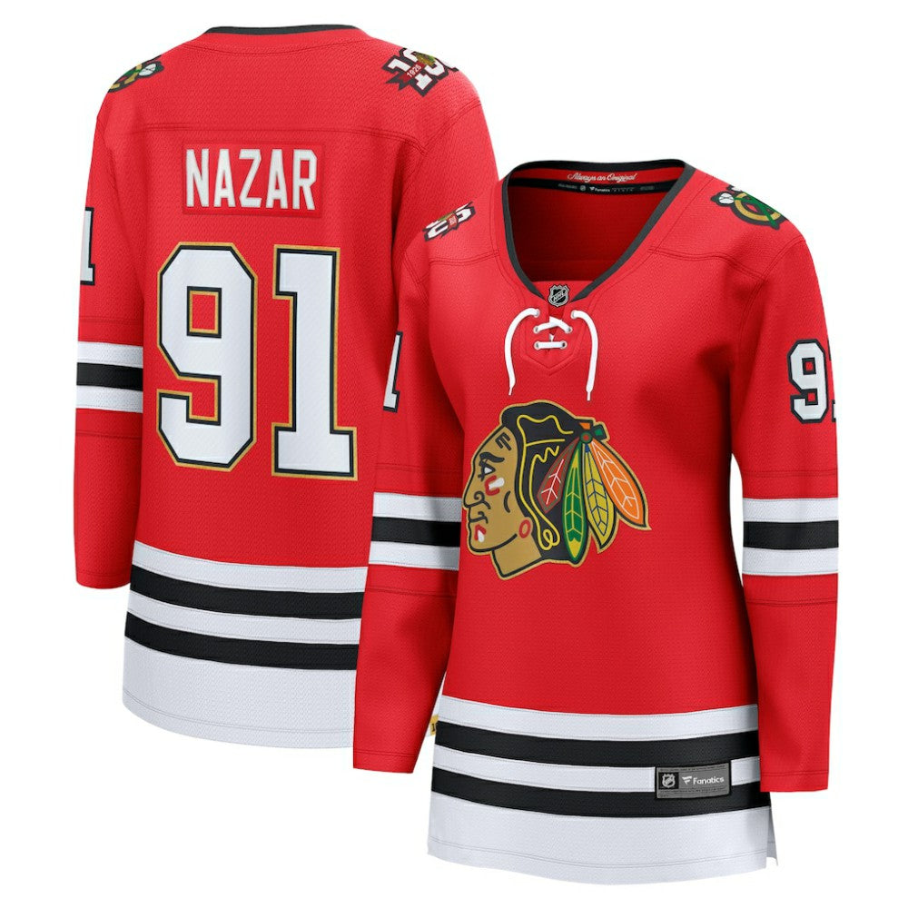 Frank Nazar Chicago Blackhawks Fanatics Women's Centennial Breakaway Player Jersey For Sale