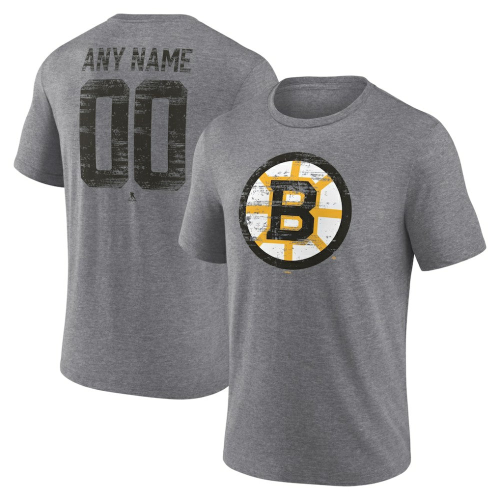 Boston Bruins Heritage Custom Tri-Blend T-Shirt Sale