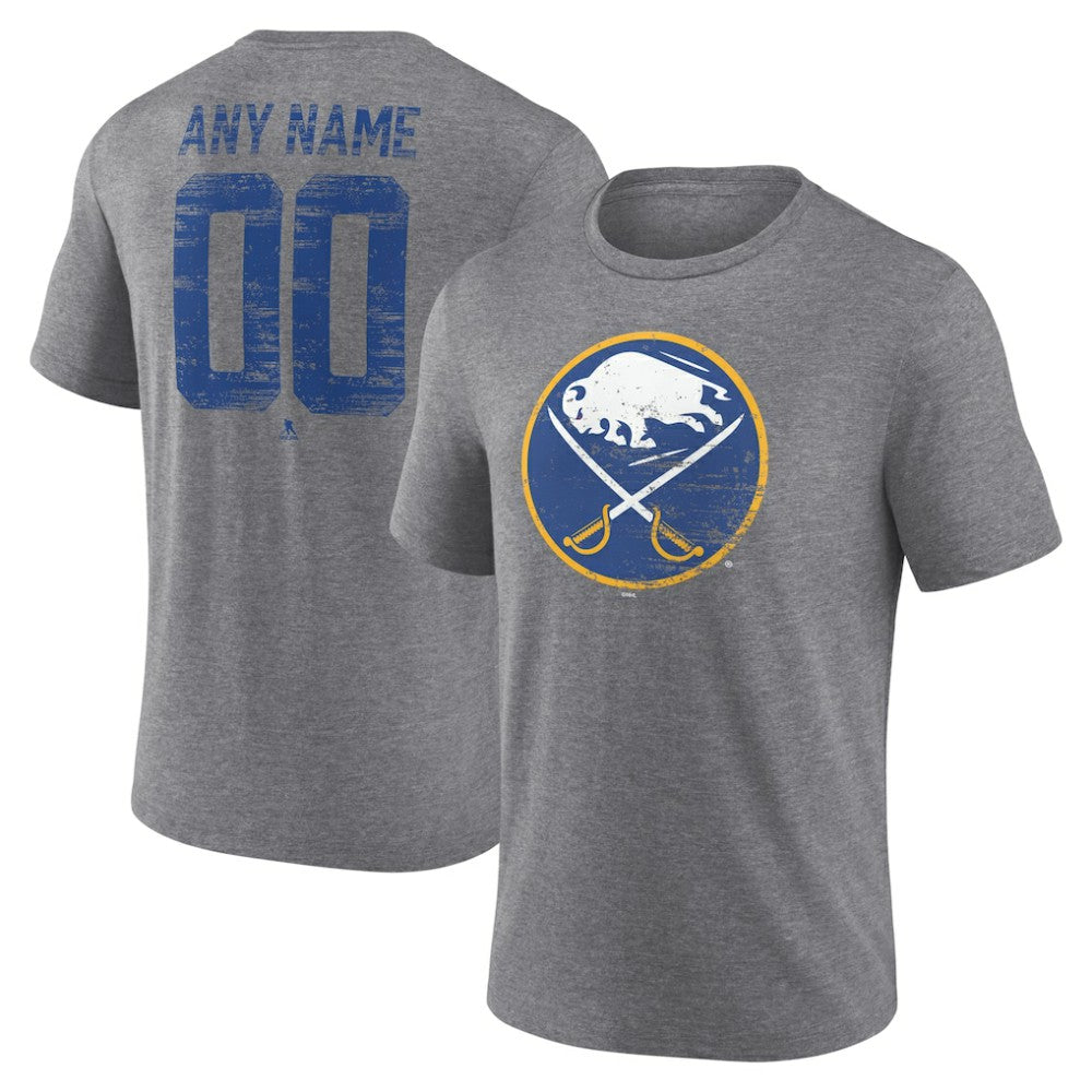 Buffalo Sabres Heritage Custom Tri-Blend T-Shirt Outlet