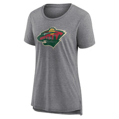 Minnesota Wild Women's Heritage Custom Tri-Blend T-Shirt For Sale