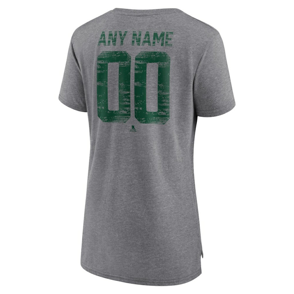 Minnesota Wild Women's Heritage Custom Tri-Blend T-Shirt For Sale