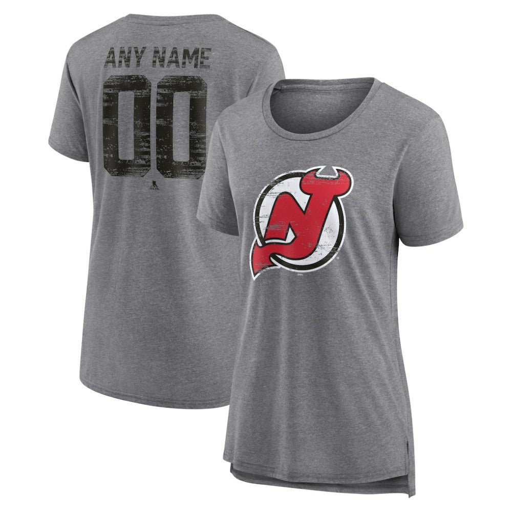 New Jersey Devils Women's Heritage Custom Tri-Blend T-Shirt Online
