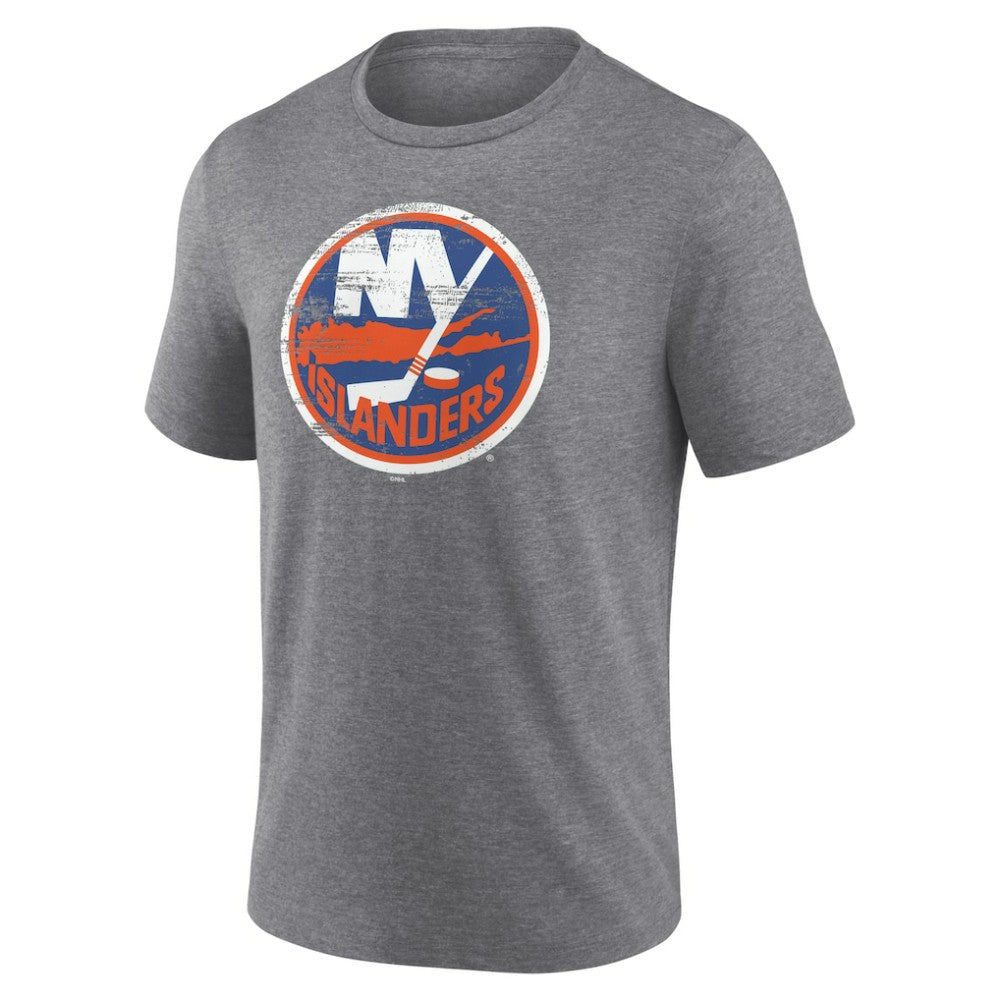 New York Islanders Heritage Custom Tri-Blend T-Shirt Outlet