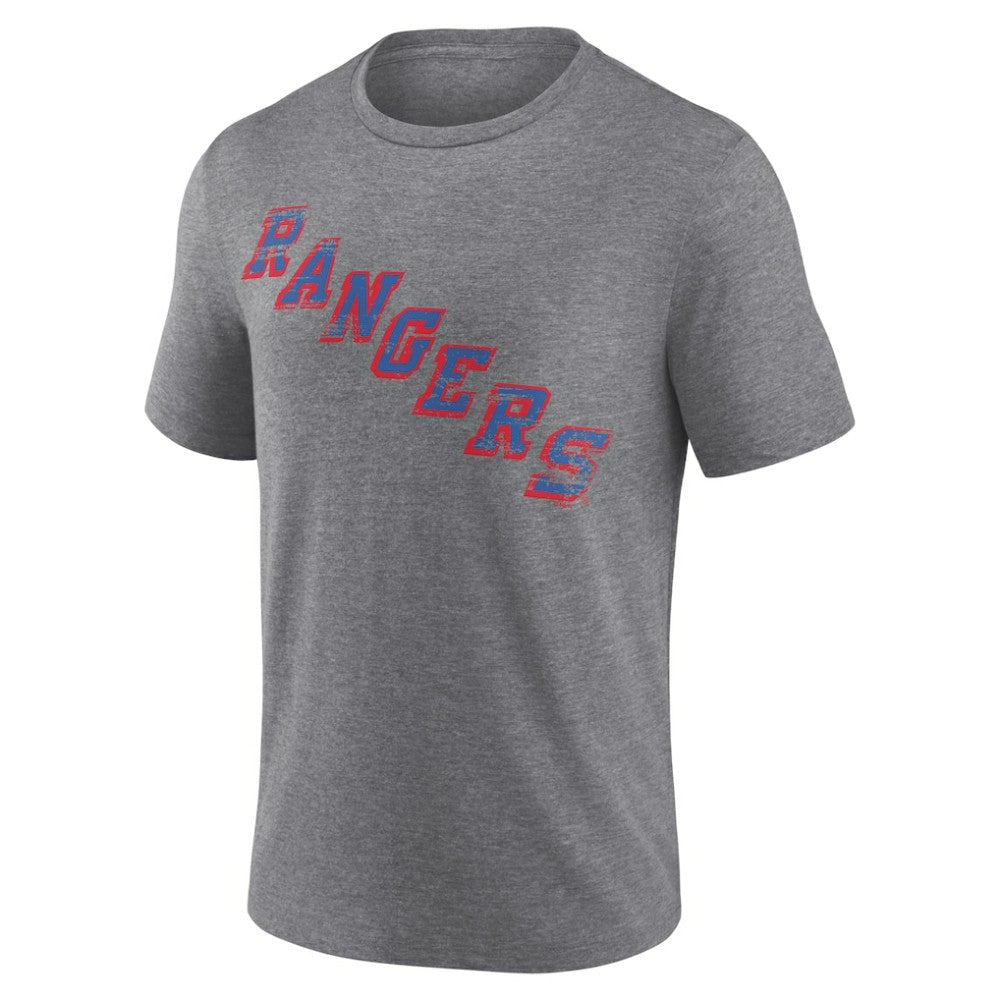 New York Rangers Heritage Custom Tri-Blend T-Shirt On Sale