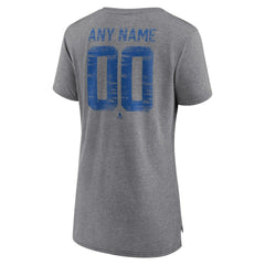 New York Rangers Women's Heritage Custom Tri-Blend T-Shirt Outlet