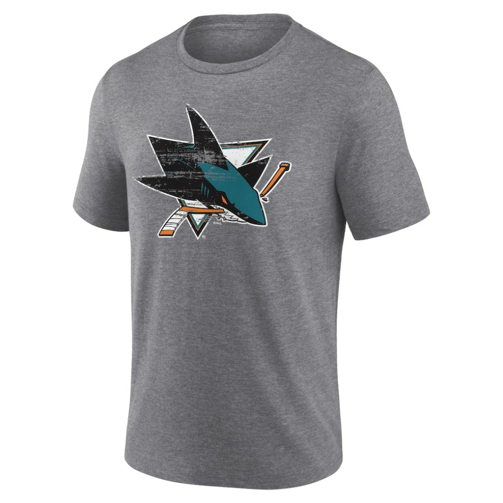 San Jose Sharks Heritage Custom Tri-Blend T-Shirt Sale