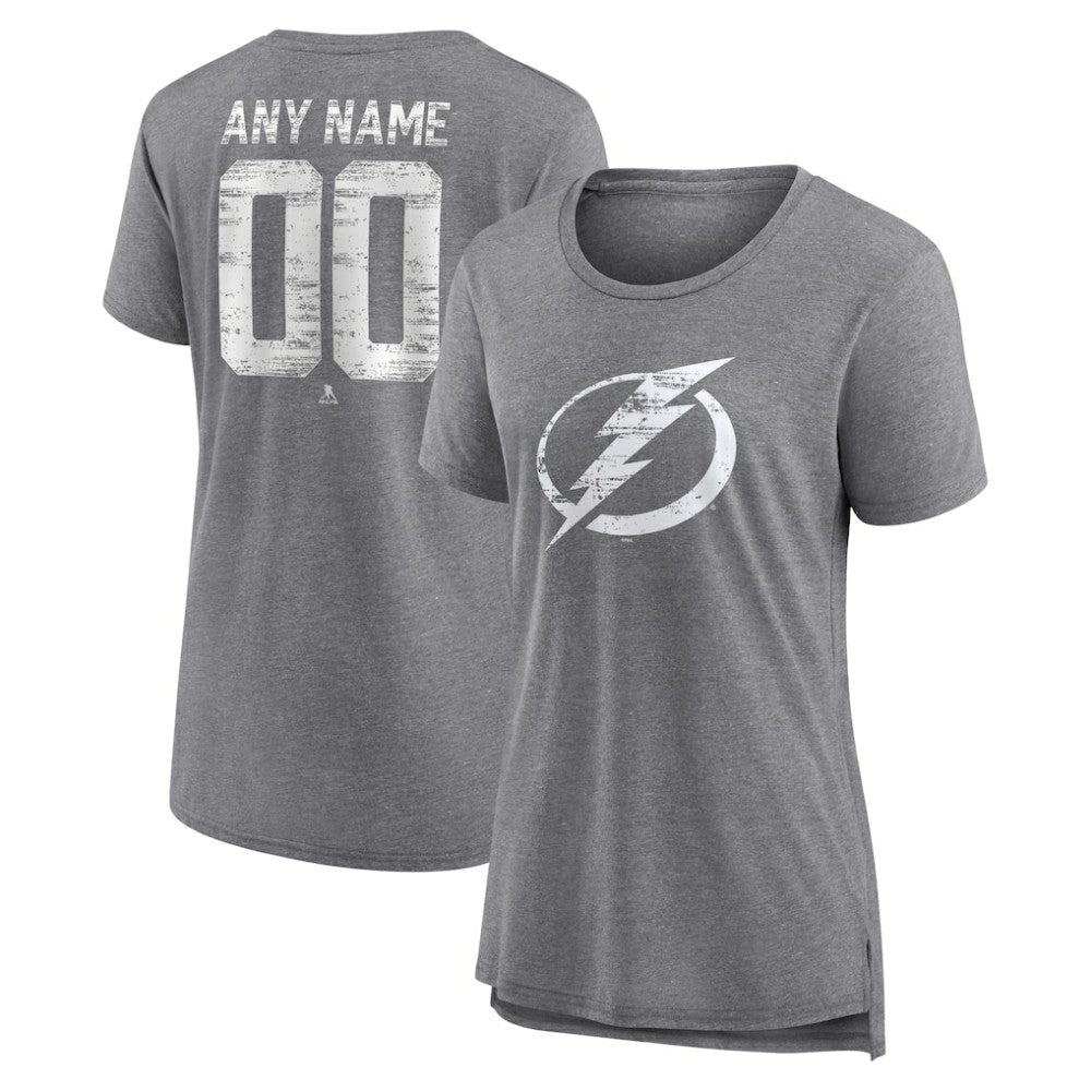 Tampa Bay Lightning Women's Heritage Custom Tri-Blend T-Shirt Online