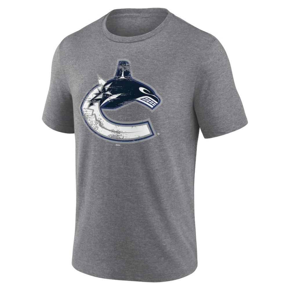 Vancouver Canucks Heritage Custom Tri-Blend T-Shirt Online