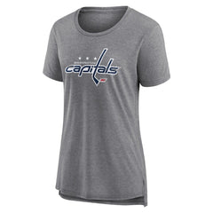 Washington Capitals Women's Heritage Custom Tri-Blend T-Shirt Discount