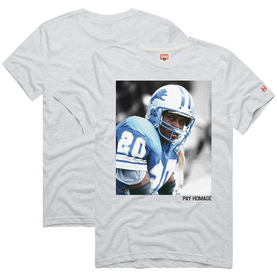 Detroit Lions  Barry Sanders  Homage Unisex Pay Homage Tri-Blend T-Shirt