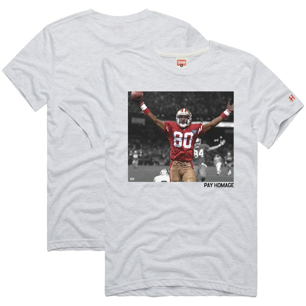 San Francisco 49ers  Jerry Rice  Homage Unisex Pay Homage Tri-Blend T-Shirt
