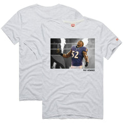 Baltimore Ravens  Ray Lewis  Homage Unisex Pay Homage Tri-Blend T-Shirt