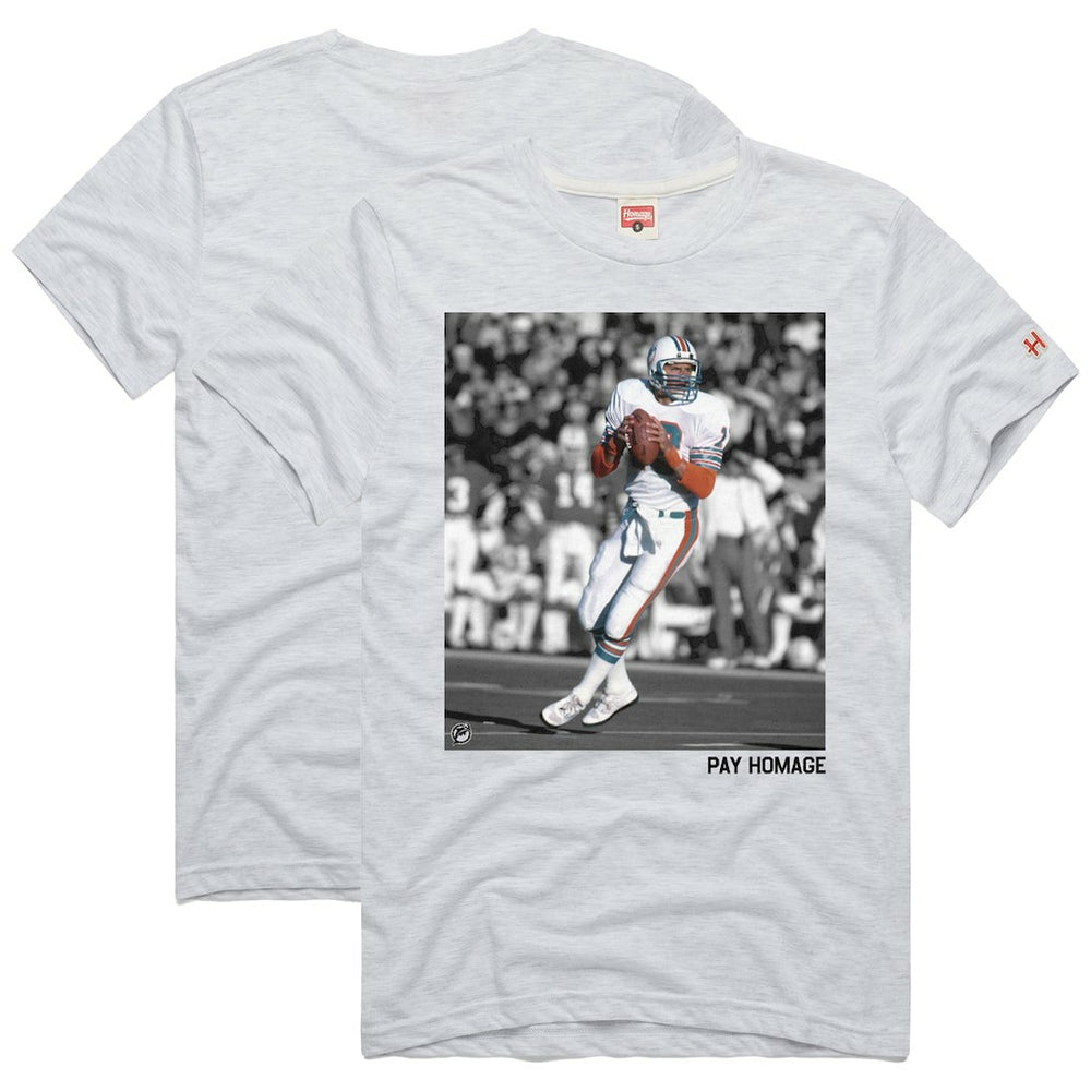 Miami Dolphins  Dan Marino  Homage Unisex Pay Homage Tri-Blend T-Shirt