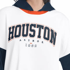 Houston Astros G-III 4Her by Carl Banks Women's Key Player Oversized Hooded Long Sleeve T-Shirt | MLB For sale