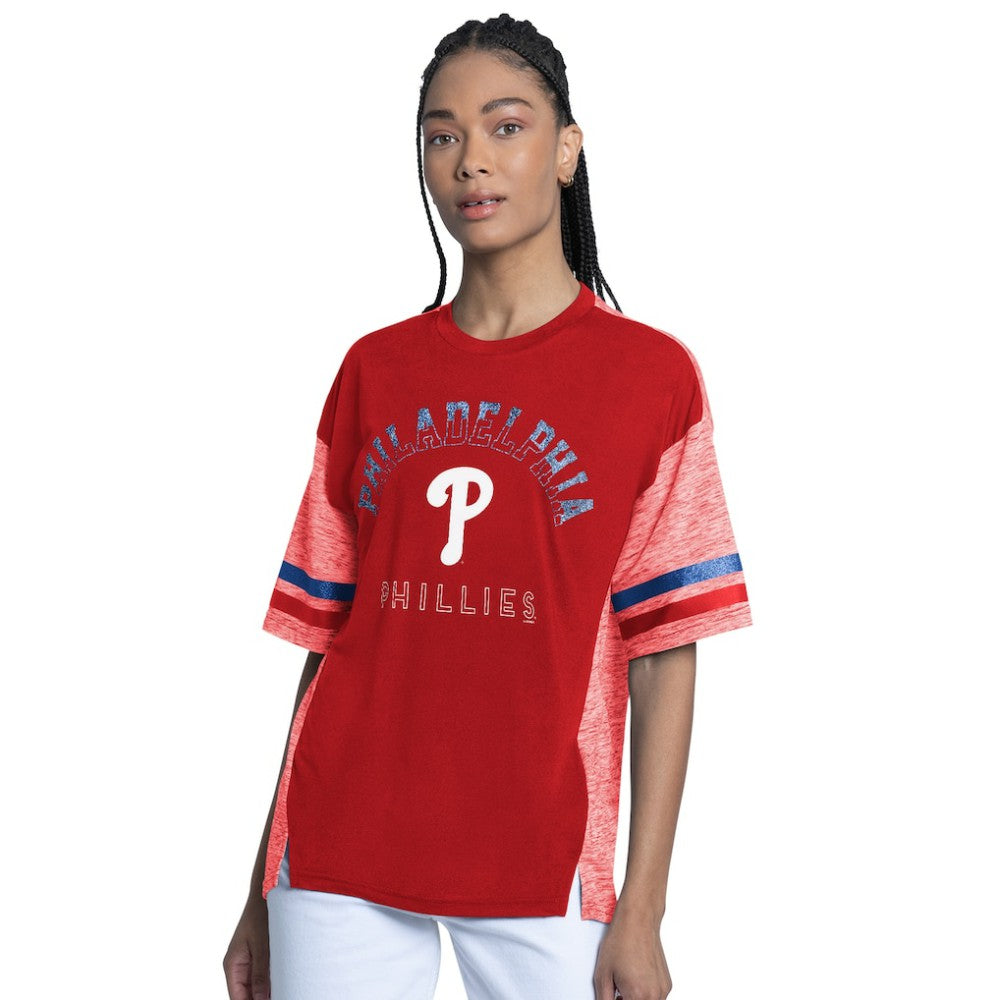 Philadelphia Phillies G-III 4Her by Carl Banks Women's Off-Season Oversized Top | MLB Sale