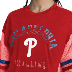 Philadelphia Phillies G-III 4Her by Carl Banks Women's Off-Season Oversized Top | MLB Sale