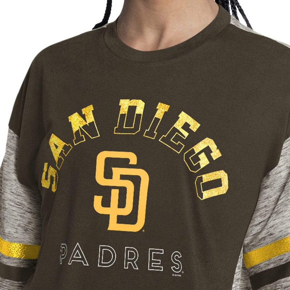 San Diego Padres G-III 4Her by Carl Banks Women's Off-Season Oversized Top | MLB US