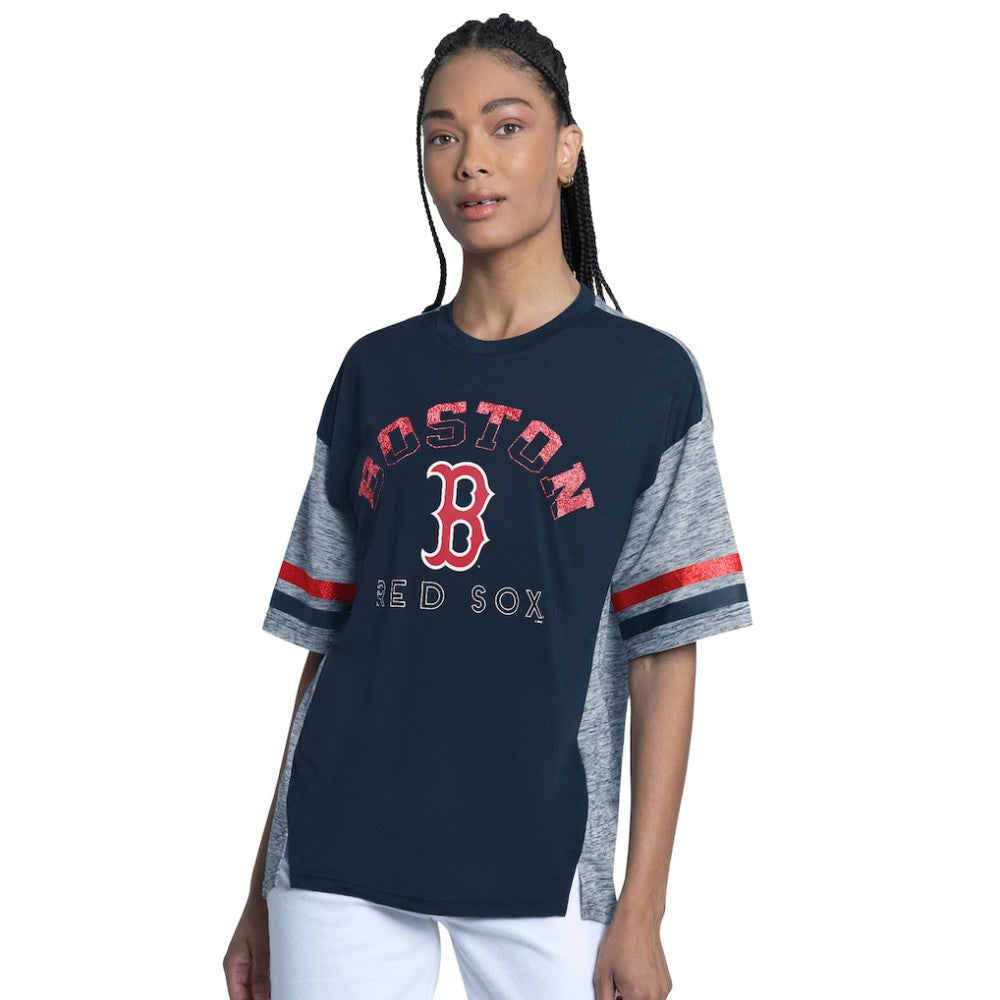 Boston Red Sox G-III 4Her by Carl Banks Women's Off-Season Oversized Top | MLB Discount
