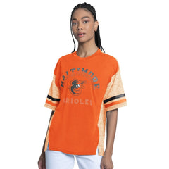 Baltimore Orioles G-III 4Her by Carl Banks Women's Off-Season Oversized Top | MLB New