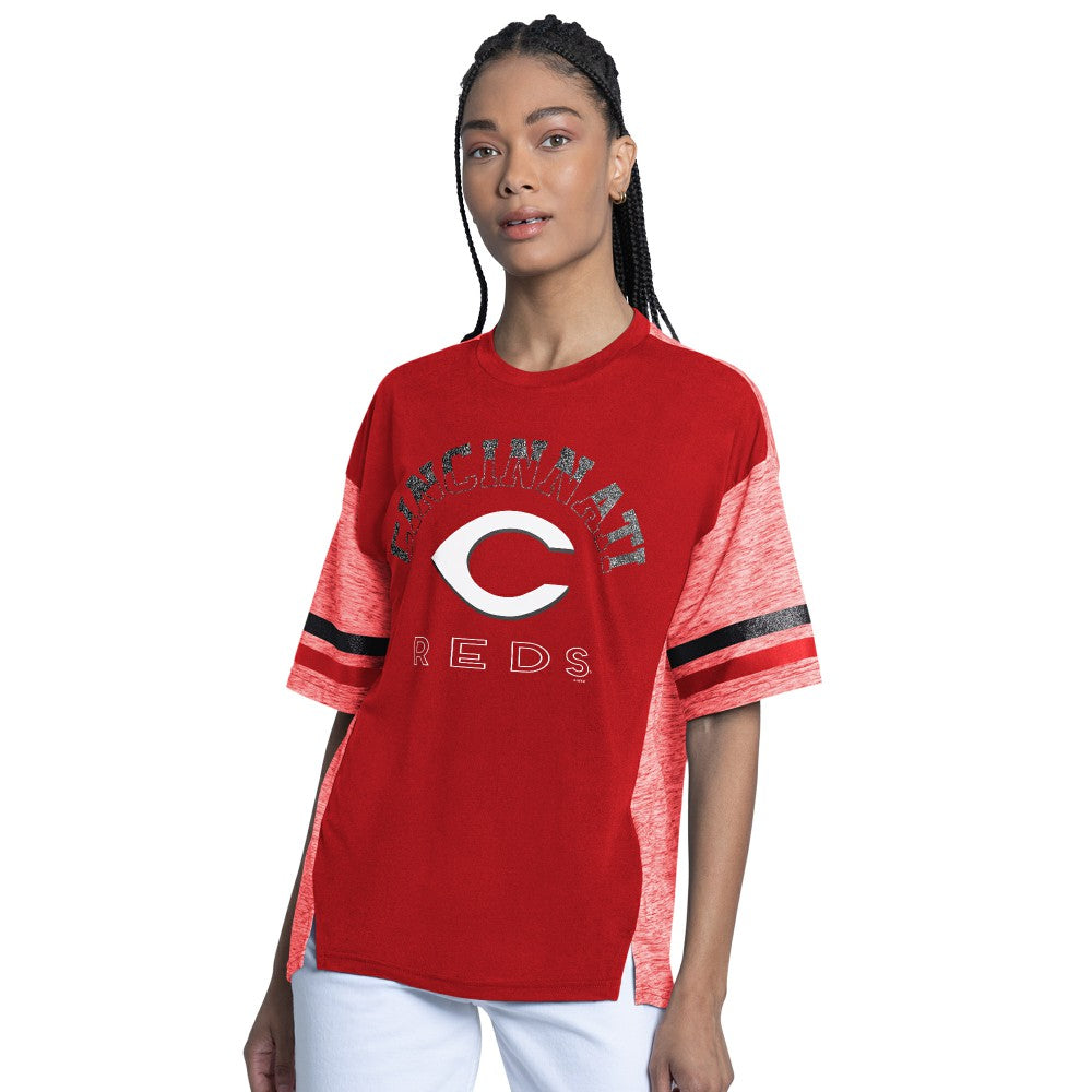 Cincinnati Reds G-III 4Her by Carl Banks Women's Off-Season Oversized Top | MLB On Sale
