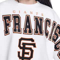 San Francisco Giants G-III 4Her by Carl Banks Women's Bleachers Cropped Pullover Sweatshirt | MLB On Sale