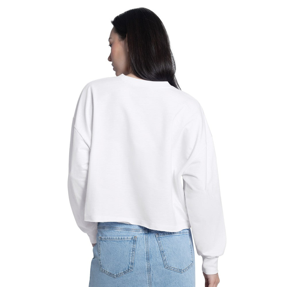 Los Angeles Dodgers G-III 4Her by Carl Banks Women's Bleachers Cropped Pullover Sweatshirt | MLB US